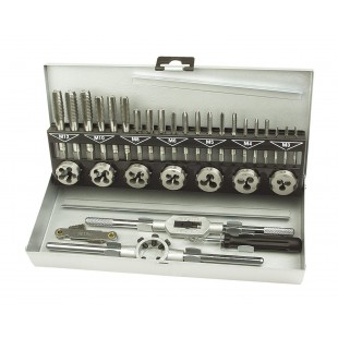 Bruder Mannesmann Werkzeuge M53250-B Set de Tarauds et Filieres 32 Pieces, Import Allemagne