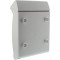 BURG-WACHTER, Boite aux Lettres Compacte avec Arret de Porte, Format de Fente: A4, PVC, Swing 4905 W, Blanc