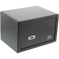 BURG-WACHTER Coffre-fort pour mobilier avec cle, Point-Safe, 6,7 l, 8,0 kg, P 1 S, Noir 
