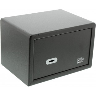 BURG-WACHTER Coffre-fort pour mobilier avec cle, Point-Safe, 6,7 l, 8,0 kg, P 1 S, Noir 