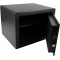 BURG-WACHTER Coffre-fort pour mobilier avec cle, Point-Safe, 38,8 l, 20,5 kg, P 3 S, Noir