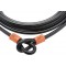 BURG-WACHTER Cable de securite avec oe“illets, Cable en acier gaine (sans cadenas), Securite pour meubles de jardin, velo, moto,