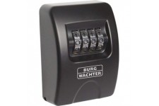 BURG-WACHTER Coffre a  cles avec code 4 chiffres pour un usage interieur et exterieur, Securise, Montage mural, Key Safe 10 SB, 