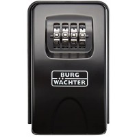 BURG-WACHTER Coffre a  cles avec code 4 chiffres pour un usage interieur et exterieur, Securise, Montage mural, Key Safe 20 SB, 