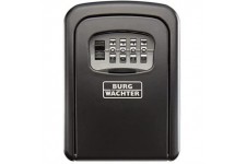 BURG-WACHTER Coffre a  cles avec code 4 chiffres pour un usage interieur et exterieur, Securise, Montage mural, Key Safe 30 SB, 