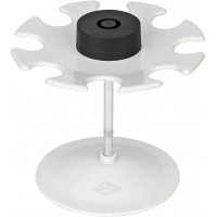 064837 Porte-tampons a  8 compartiments Rond Gris lumiere