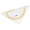 Equerre geometrique Standard hypotenuse 16 cm