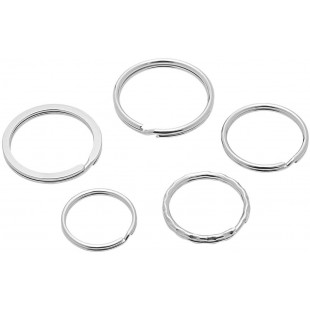 26230015 Anneau porte-cles en metal 15 pieces assorties