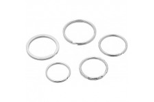 26230015 Anneau porte-cles en metal 15 pieces assorties