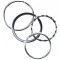 26230015 Anneau porte-cles en metal 15 pieces assorties