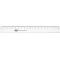 Regle plate plastique Transparente 20 cm