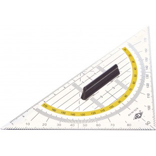 52 6 45° triangle Plastique Transparent - triangles (45° triangle, Plastique, Transparent, 16 cm