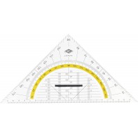 Equerre geometrique avec Poignee amovible hypotenuse 25 cm