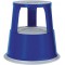 212103 Tabouret marchepied mobile en metal Bleu