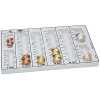 Monnayeur de rechange pour caisse a  monnaie EUROPA 26,2x16,0x3,0mm Gris lumiere