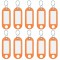 Badge de porte-cles 262 103406, orange, lot de 10