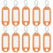 Badge de porte-cles 262 103406, orange, lot de 10