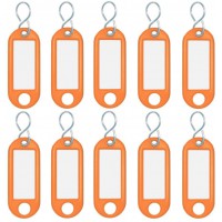 Badge de porte-cles 262 103406, orange, lot de 10