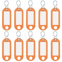 Badge de porte-cles 262 103406, orange, lot de 10