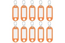 Badge de porte-cles 262 103406, orange, lot de 10