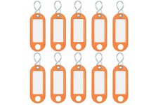 Badge de porte-cles 262 103406, orange, lot de 10