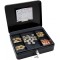 145421H Caissette a  monnaie a  5 compartiments avec clip 30 x 24 x 9 cm Noir