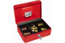 - 145321H - Caissette a  monnaie a  5 compartiments avec clip - 25 x 18 x 9 cm - Noir