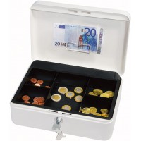 - 145321X - Caissette a  monnaie a  5 compartiments - 25 x 18 x 9 cm - Noir