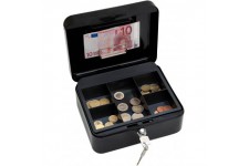 145221H Caissette a  monnaie a  5 compartiments avec clip 20 x 16 x 9 cm Noir
