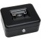 145221H Caissette a  monnaie a  5 compartiments avec clip 20 x 16 x 9 cm Noir