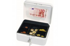 145200H Caissette a  monnaie a  5 compartiments avec clip 20 x 16 x 9 cm Blanc
