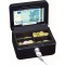 145121H Caissette a  monnaie a  4 compartiments avec clip 15,2 x 11,5 x 8 cm Noir