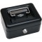145121H Caissette a  monnaie a  4 compartiments avec clip 15,2 x 11,5 x 8 cm Noir