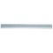 Regle 525331 en aluminium avec insert en caoutchouc antiderapant Argente 30 cm
