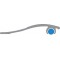 Regle 525331 en aluminium avec insert en caoutchouc antiderapant Argente 30 cm