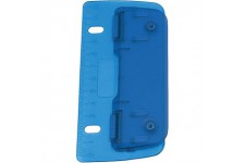 Perforatrice 67803 Double poche en plastique perforation pour classement pour 8 cm avec echelle 12 cm - Bleu