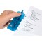 Perforatrice 67803 Double poche en plastique perforation pour classement pour 8 cm avec echelle 12 cm - Bleu