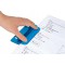 Perforatrice 67803 Double poche en plastique perforation pour classement pour 8 cm avec echelle 12 cm - Bleu