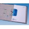Perforatrice 67803 Double poche en plastique perforation pour classement pour 8 cm avec echelle 12 cm - Bleu