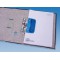 Perforatrice 67803 Double poche en plastique perforation pour classement pour 8 cm avec echelle 12 cm - Bleu