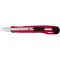 783009 professionnel Cutter lame standard, fuhrunng en metal, 9 mm, rouge/noir