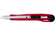 783009 professionnel Cutter lame standard, fuhrunng en metal, 9 mm, rouge/noir