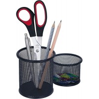 Office 065401 Set de pot a  crayons Noir