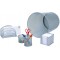 Office 065454 Set de pot a  crayons Argent