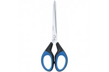 9897 Ciseaux en acier inoxydable avec poignee softcut 18 cm Noir/Bleu