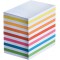 270266916 Cube-memo en plastique 700 feuillets colores 5,5 x 9 cm Transparent