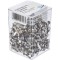 - 112350054 - Attache parisienne tete ronde pour sachet echantillon - Argent - Lot de 500