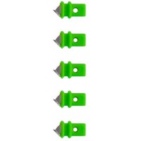 lames de rechange pour compas cutter 7995 comfortline 799500, lot de 5, etui/vert/argent)