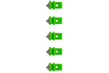lames de rechange pour compas cutter 7995 comfortline 799500, lot de 5, etui/vert/argent)