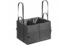 Bigbox Sacoche de Rangement L pour Coffre de Voiture 45 x 35 x 30 cm Noir